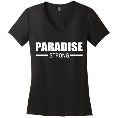 California Paradise Strong Women's V-Neck T-Shirt