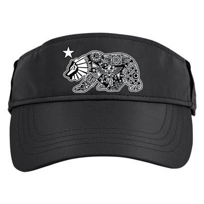 California Republic Aztec Bear Adult Drive Performance Visor
