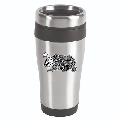 California Republic Aztec Bear 16oz Travel Tumbler
