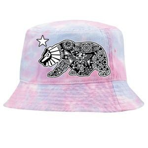 California Republic Aztec Bear Tie-Dyed Bucket Hat