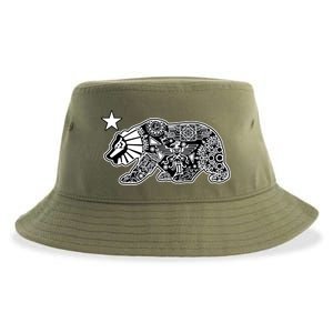 California Republic Aztec Bear Sustainable Bucket Hat