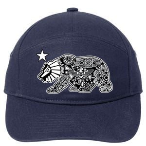 California Republic Aztec Bear 7-Panel Snapback Hat