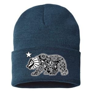 California Republic Aztec Bear Sustainable Knit Beanie