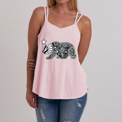 California Republic Aztec Bear Women's Strappy Tank