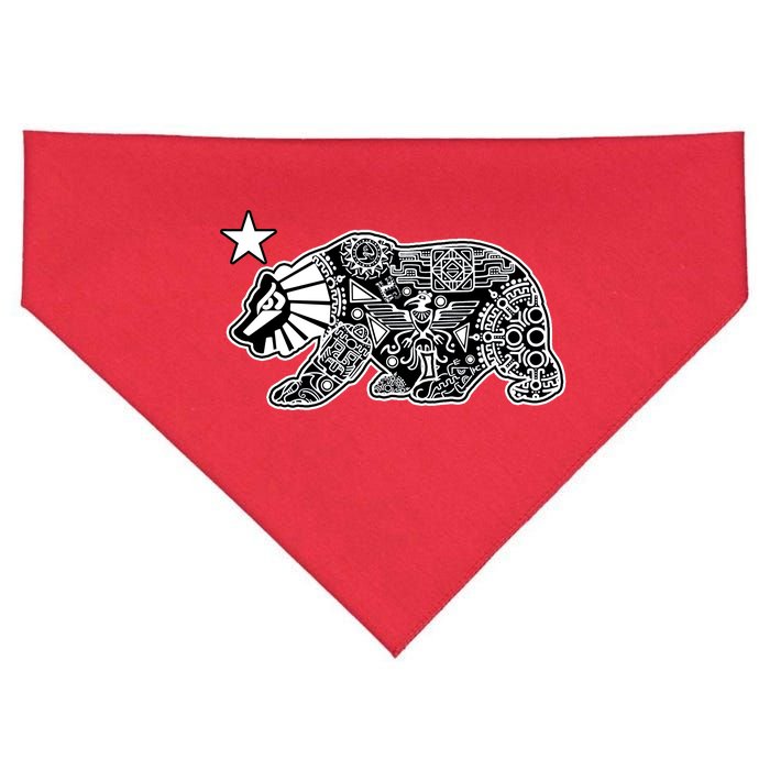 California Republic Aztec Bear USA-Made Doggie Bandana