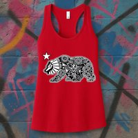 California Republic Aztec Bear Womens Tank Top