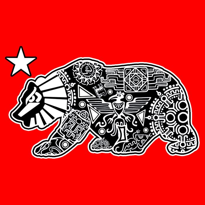 California Republic Aztec Bear Womens Tank Top