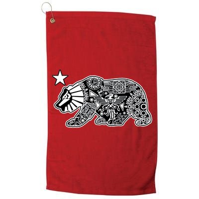 California Republic Aztec Bear Golf Towel
