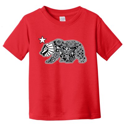 California Republic Aztec Bear Toddler T-Shirt