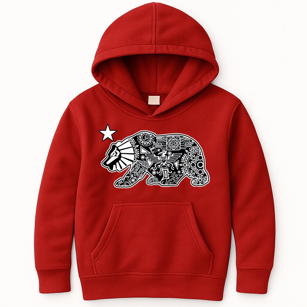 California Republic Aztec Bear Kids Hoodie