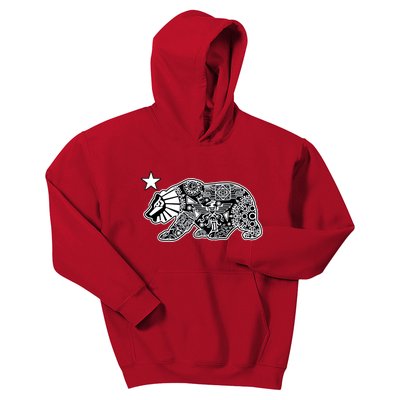 California Republic Aztec Bear Kids Hoodie