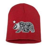 California Republic Aztec Bear Short Acrylic Beanie