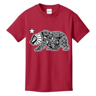 California Republic Aztec Bear Kids T-Shirt