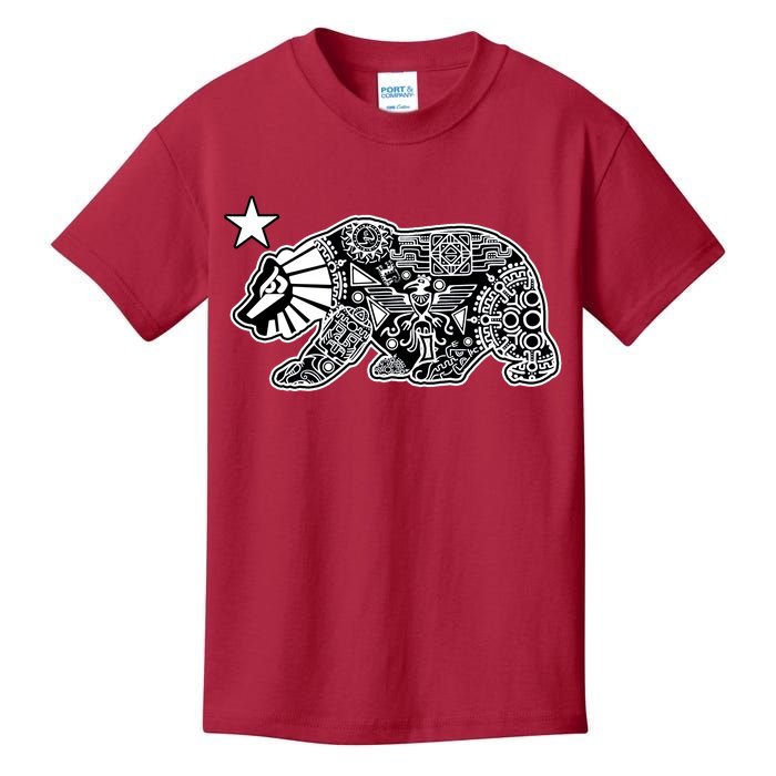 California Republic Aztec Bear Kids T-Shirt