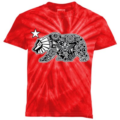 California Republic Aztec Bear Kids Tie-Dye T-Shirt