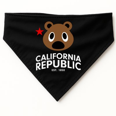 California Republic Bear Est. 1850 USA-Made Doggie Bandana