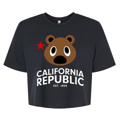 California Republic Bear Est. 1850 Bella+Canvas Jersey Crop Tee