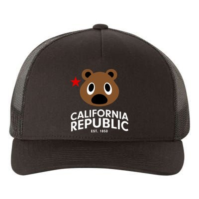 California Republic Bear Est. 1850 Yupoong Adult 5-Panel Trucker Hat