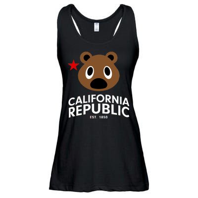 California Republic Bear Est. 1850 Ladies Essential Flowy Tank