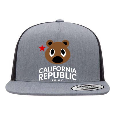 California Republic Bear Est. 1850 Flat Bill Trucker Hat