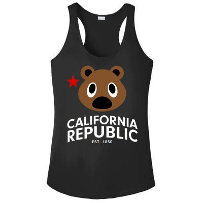 California Republic Bear Est. 1850 Ladies PosiCharge Competitor Racerback Tank