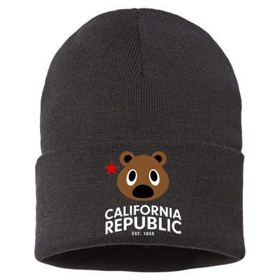 California Republic Bear Est. 1850 Sustainable Knit Beanie