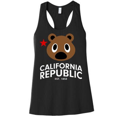 California Republic Bear Est. 1850 Women's Racerback Tank