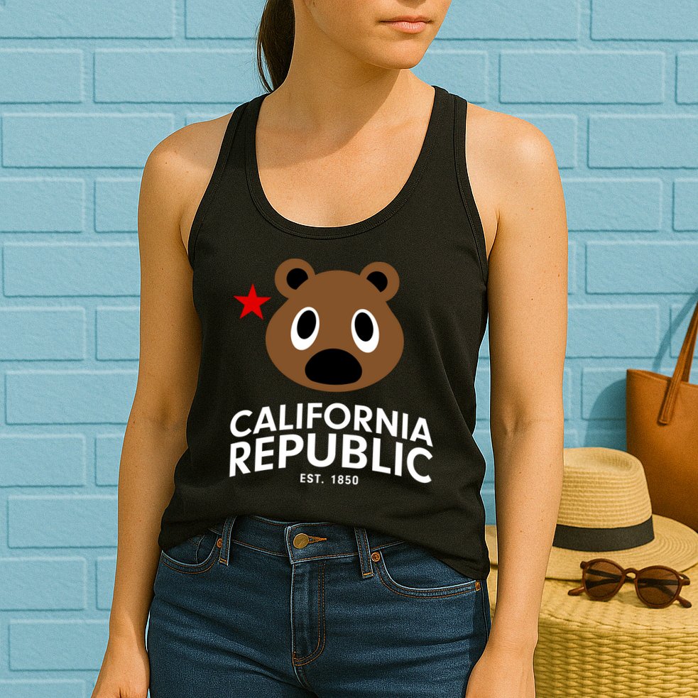 California Republic Bear Est. 1850 Womens Tank Top