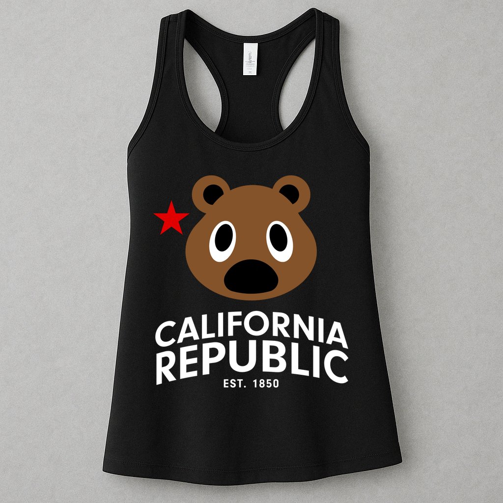 California Republic Bear Est. 1850 Womens Tank Top