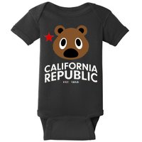 California Republic Bear Est. 1850 Baby Bodysuit