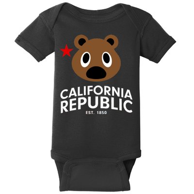 California Republic Bear Est. 1850 Baby Bodysuit