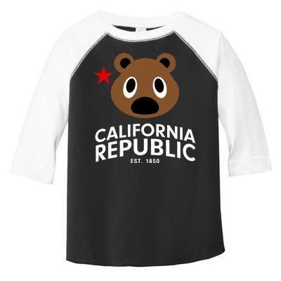 California Republic Bear Est. 1850 Toddler Fine Jersey T-Shirt