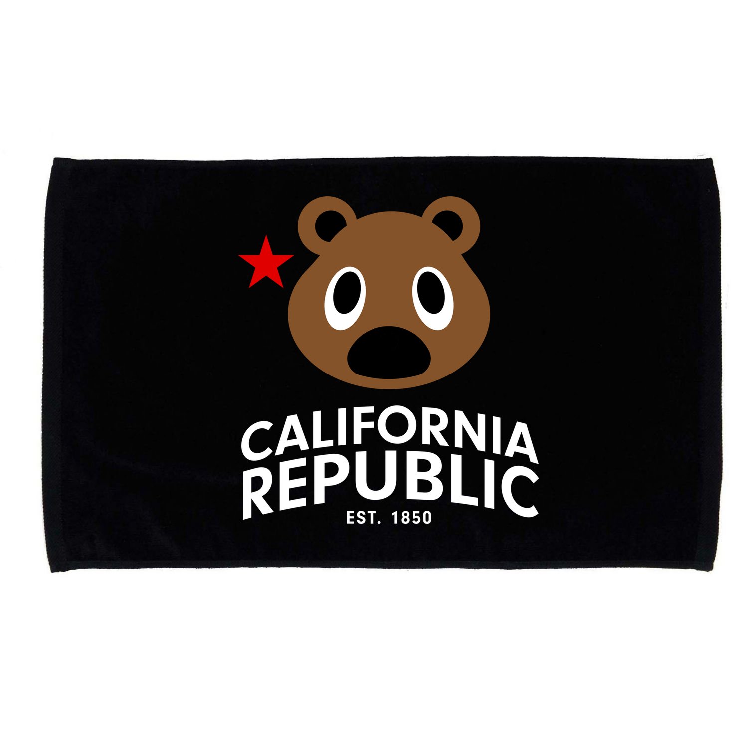 California Republic Bear Est. 1850 Microfiber Hand Towel