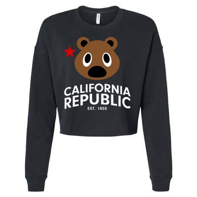 California Republic Bear Est. 1850 Cropped Pullover Crew