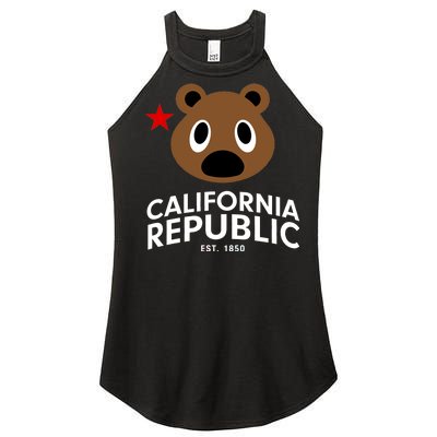 California Republic Bear Est. 1850 Women's Perfect Tri Rocker Tank