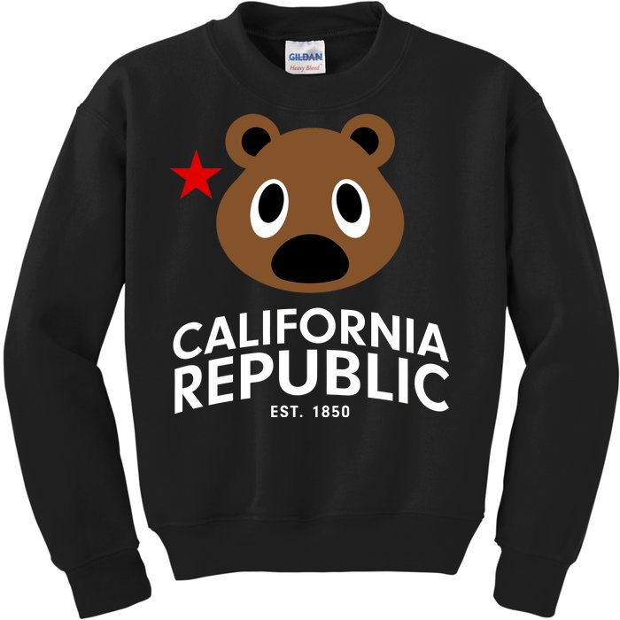 California Republic Bear Est. 1850 Kids Sweatshirt