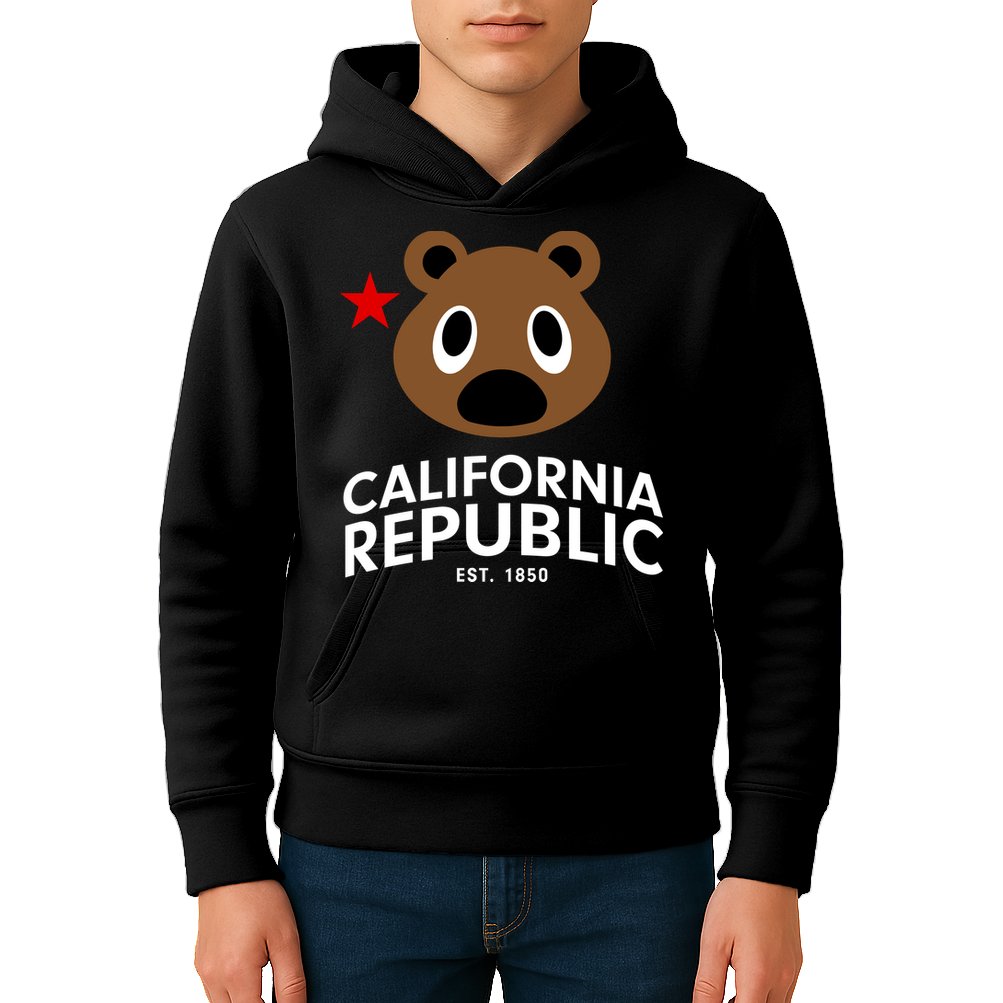 California Republic Bear Est. 1850 Kids Hoodie