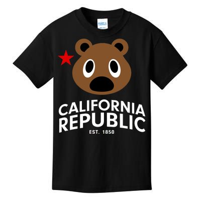 California Republic Bear Est. 1850 Kids T-Shirt