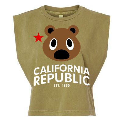 California Republic Bear Est. 1850 Garment-Dyed Women's Muscle Tee