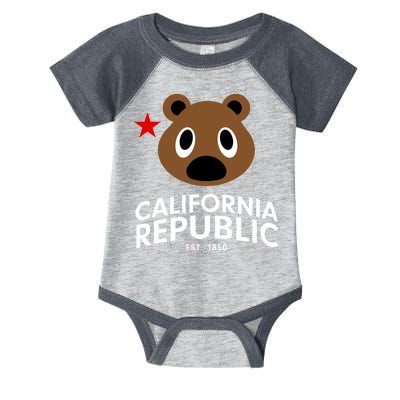 California Republic Bear Est. 1850 Infant Baby Jersey Bodysuit