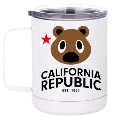 California Republic Bear Est. 1850 12 oz Stainless Steel Tumbler Cup