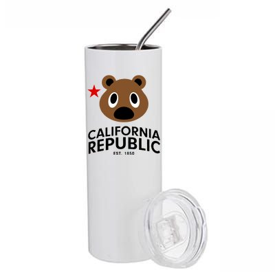 California Republic Bear Est. 1850 Stainless Steel Tumbler