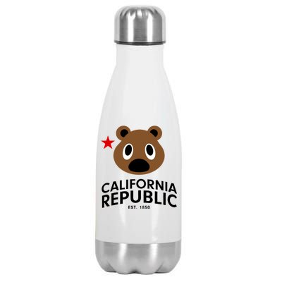 California Republic Bear Est. 1850 Stainless Steel Insulated Water Bottle