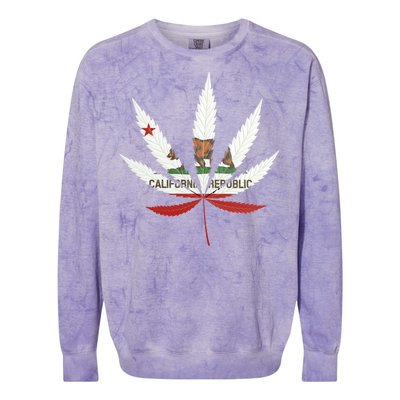 California Republic: Cali Weed Colorblast Crewneck Sweatshirt