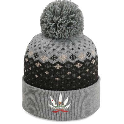 California Republic: Cali Weed The Baniff Cuffed Pom Beanie