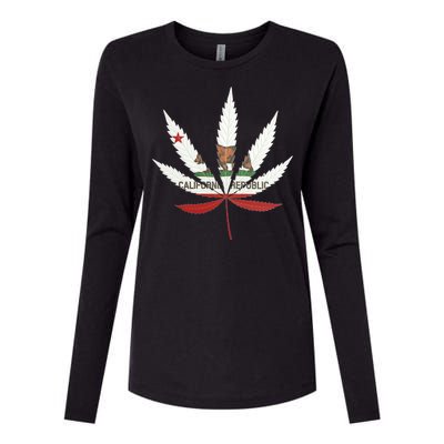 California Republic: Cali Weed Womens Cotton Relaxed Long Sleeve T-Shirt