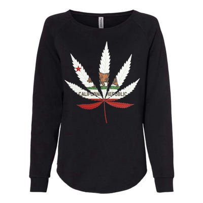 California Republic: Cali Weed Womens California Wash Sweatshirt