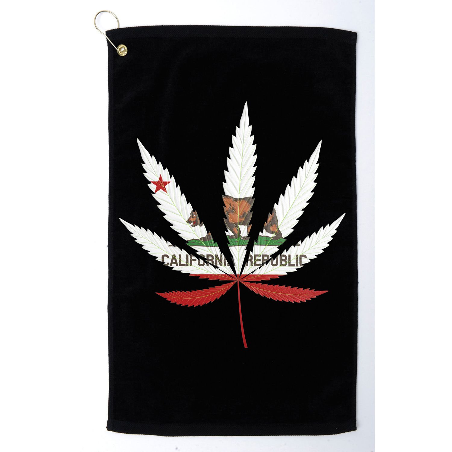 California Republic: Cali Weed Golf Towel