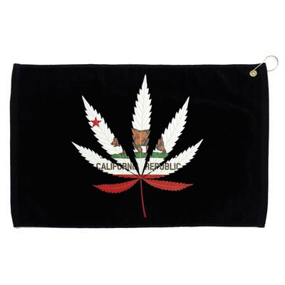 California Republic: Cali Weed Grommeted Golf Towel