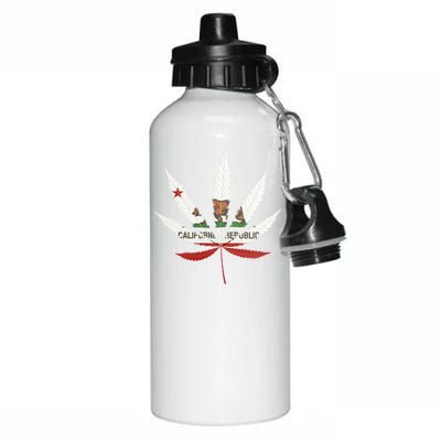 California Republic: Cali Weed Aluminum Water Bottle